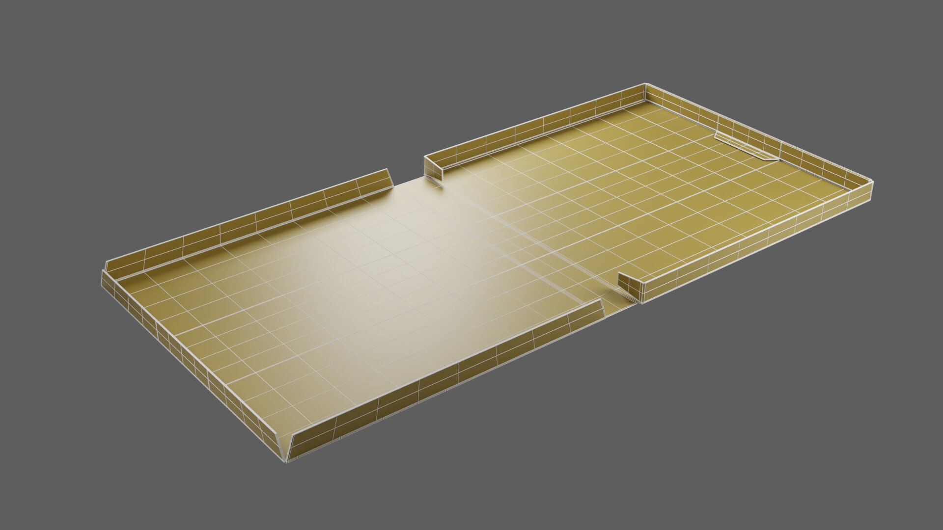 14 inch Kraft Paper Full Open Pizza Box 3D model_18