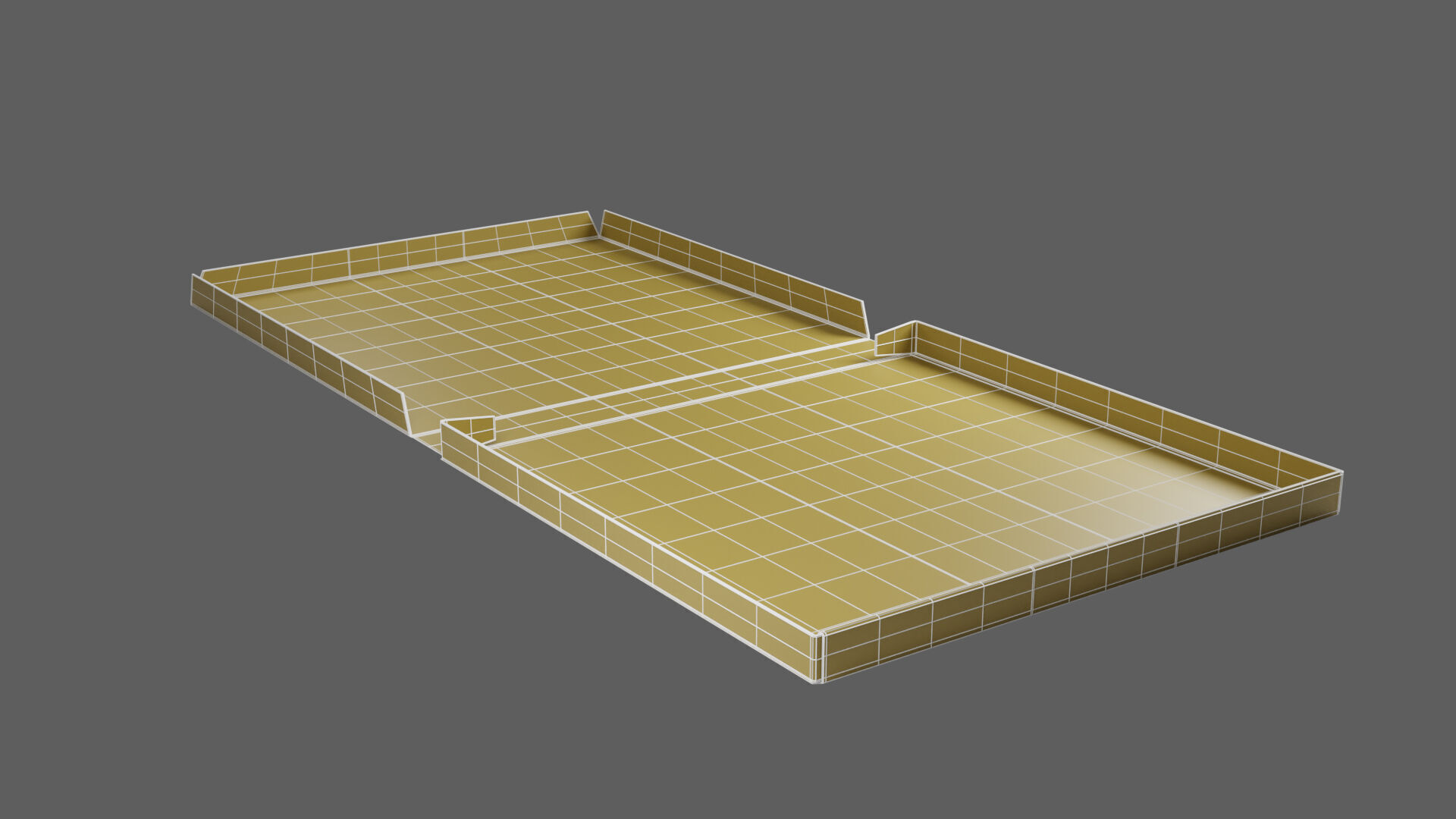 14 inch Kraft Paper Full Open Pizza Box 3D model_15