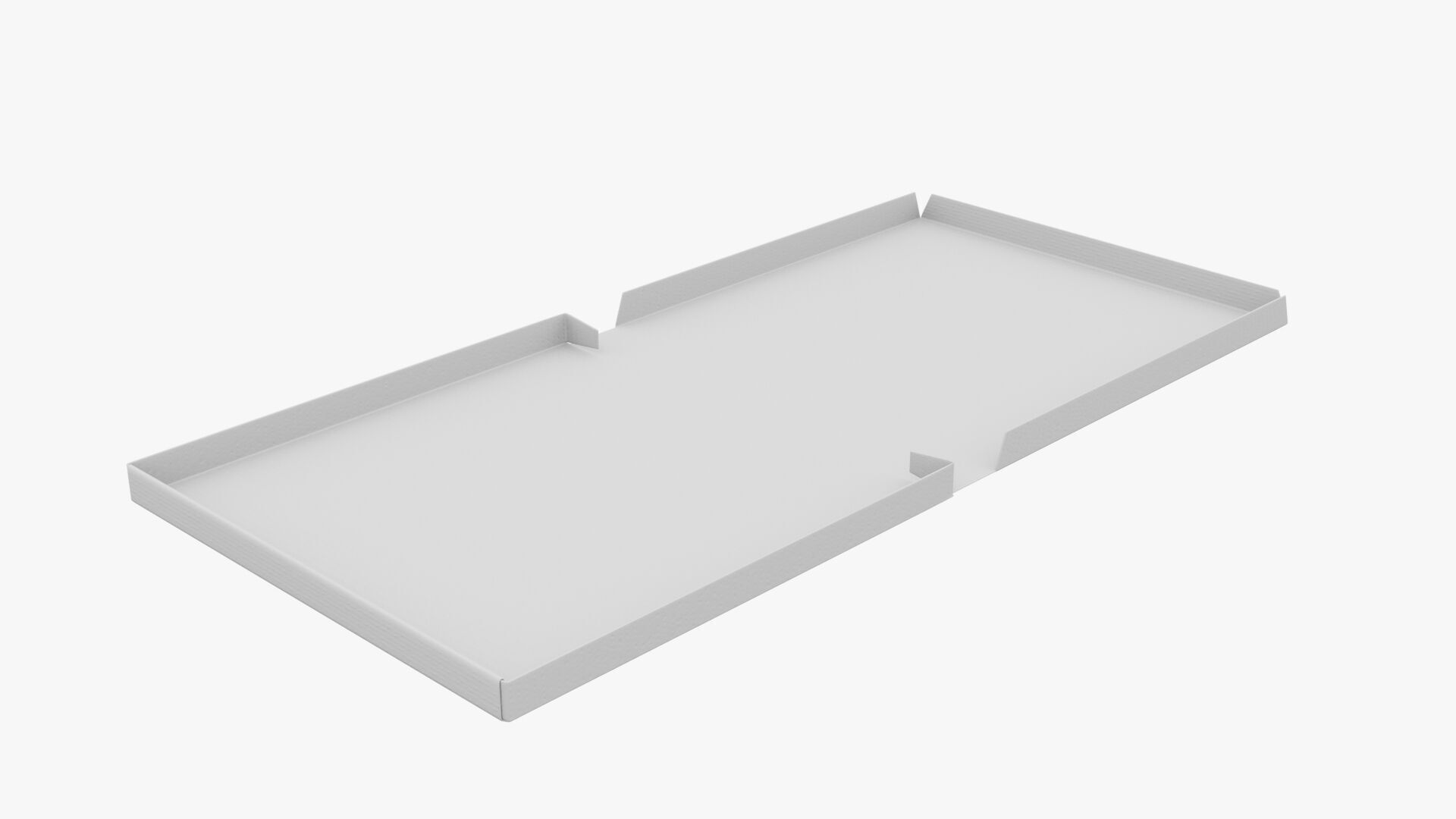 14 inch Kraft Paper Full Open Pizza Box 3D model_11