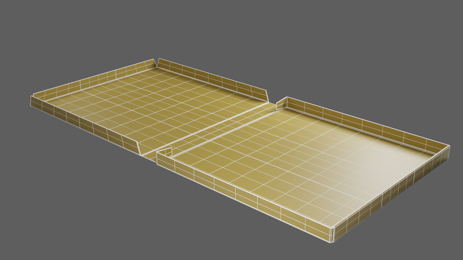 14 inch Kraft Paper Full Open Pizza Box 3D model_14