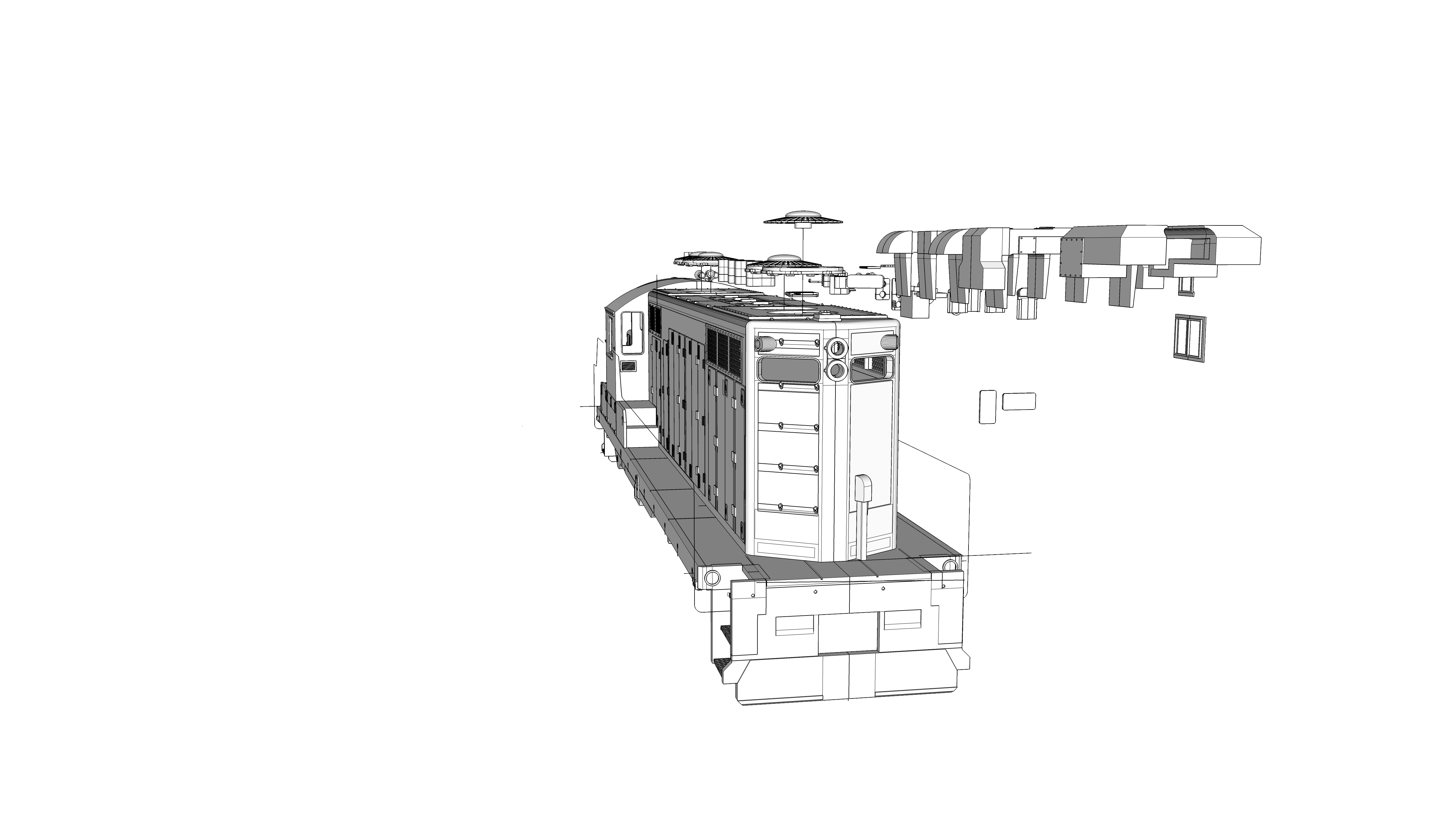 Paducah Geeps GP-8 GP-10 O 1-48 3D print model_5