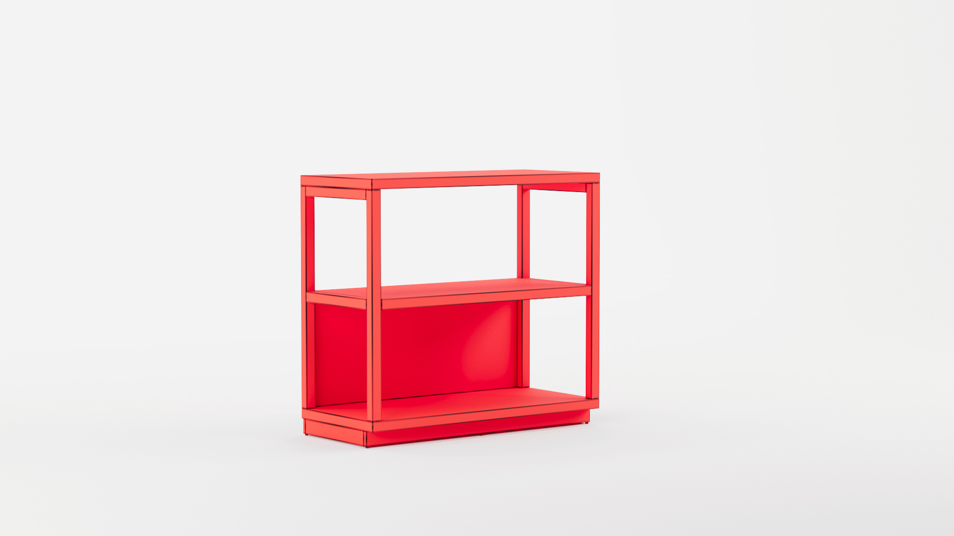 Lenzy Standard Bookcase 3D model_11
