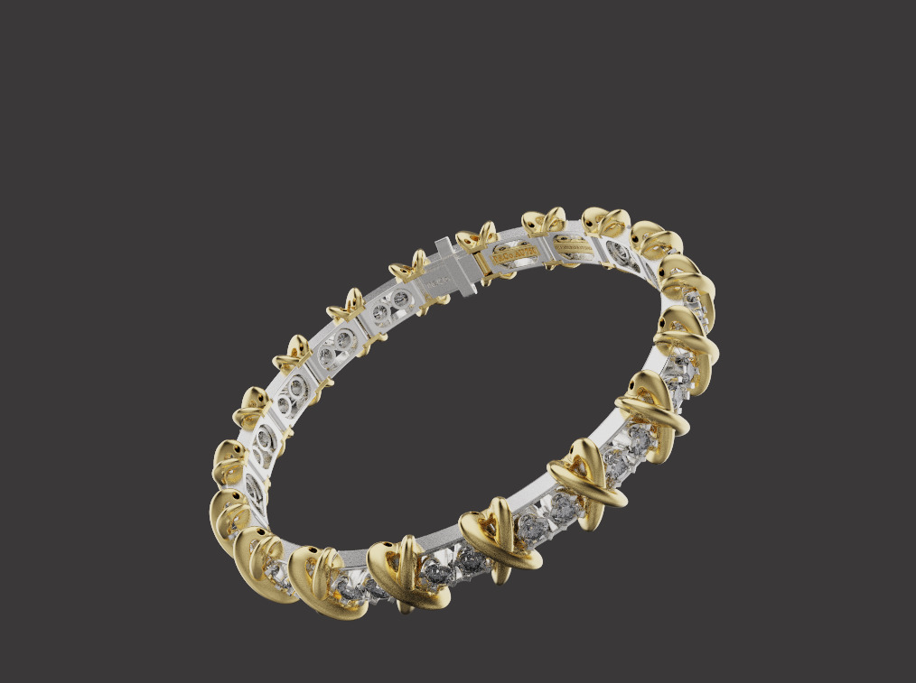Bracelet 66801 3D print model_3