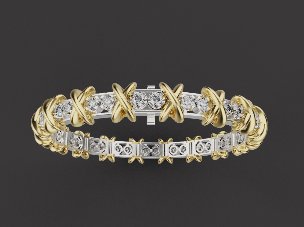 Bracelet 66801 3D print model_1