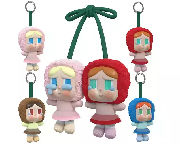 Cry Baby Face Doll Keychain