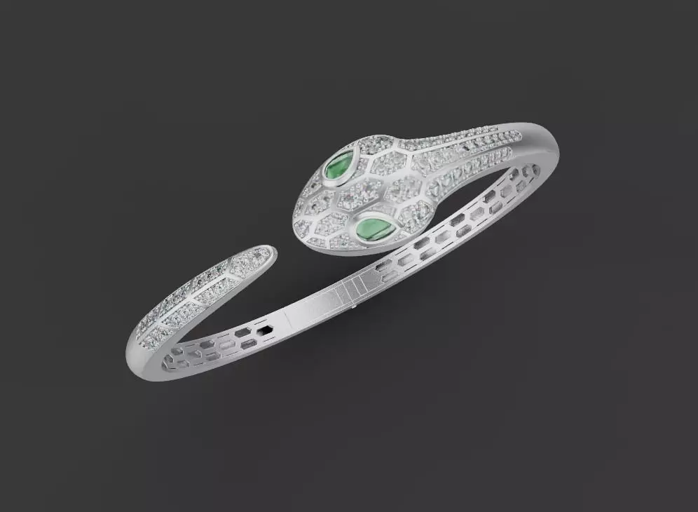 Snake Bracelet 66392  3D print model_0