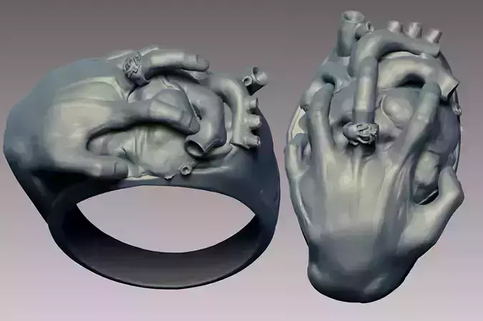 handHearted Ring 