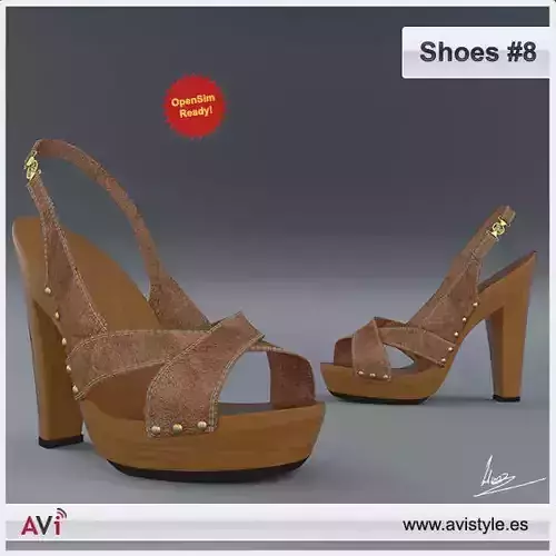 Shoe 8 60193 Low-poly 3D model