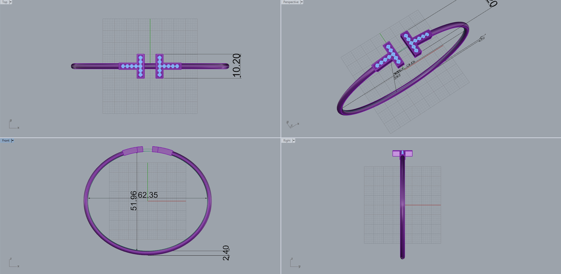Bracelet 61292 3D print model_7