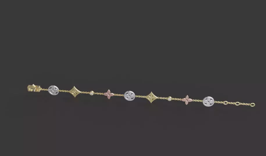 Bracelet LV 61152 3D print model_0