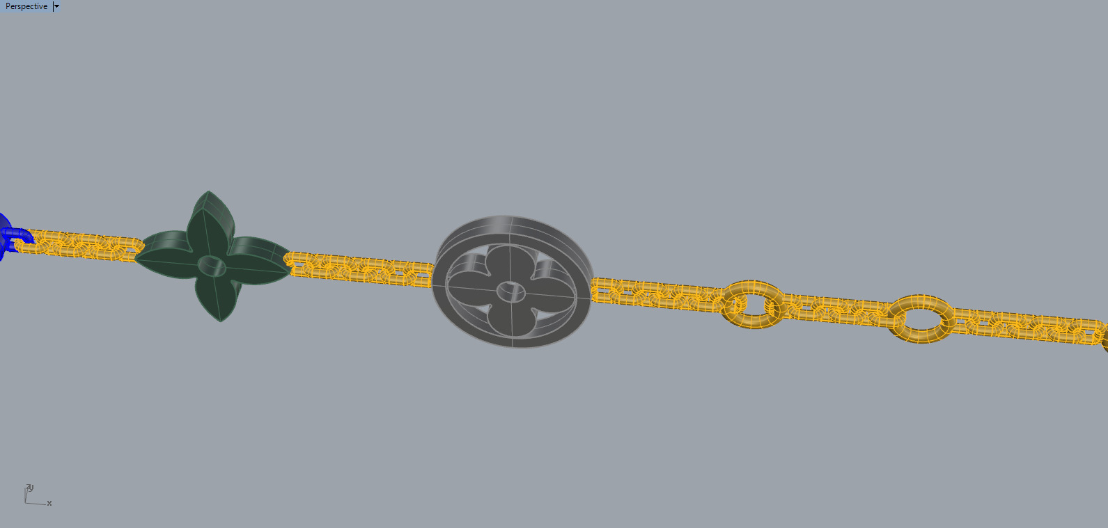 Bracelet LV 61152 3D print model_6