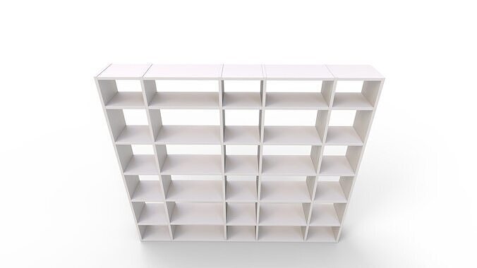 Aracelly Geometric Bookcase 3D model 6