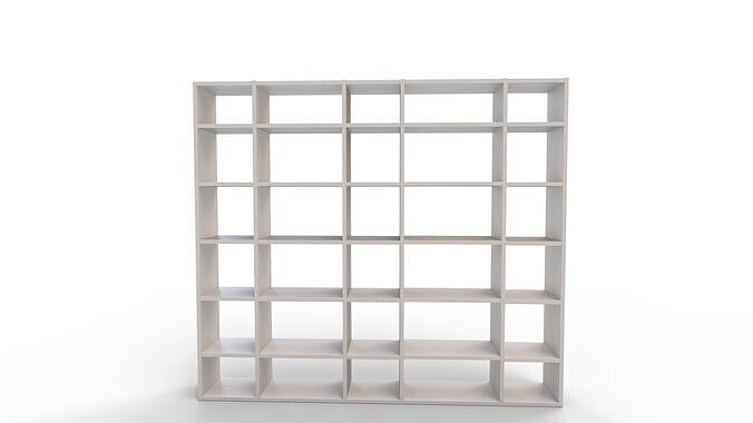 Aracelly Geometric Bookcase 3D model 2