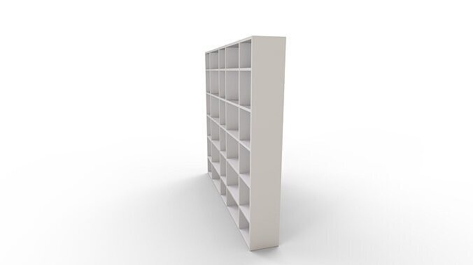 Aracelly Geometric Bookcase 3D model 5