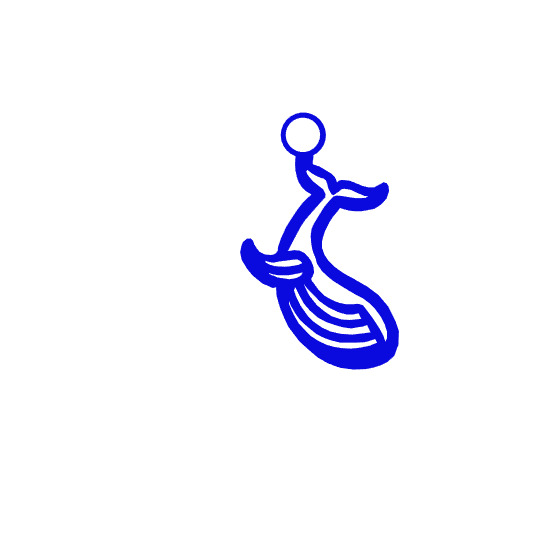 Whale Keychain 3D print model_2