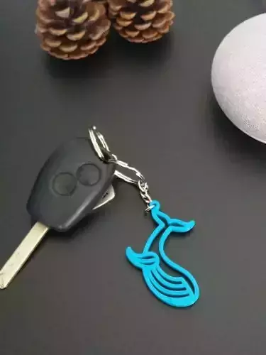 Whale Keychain