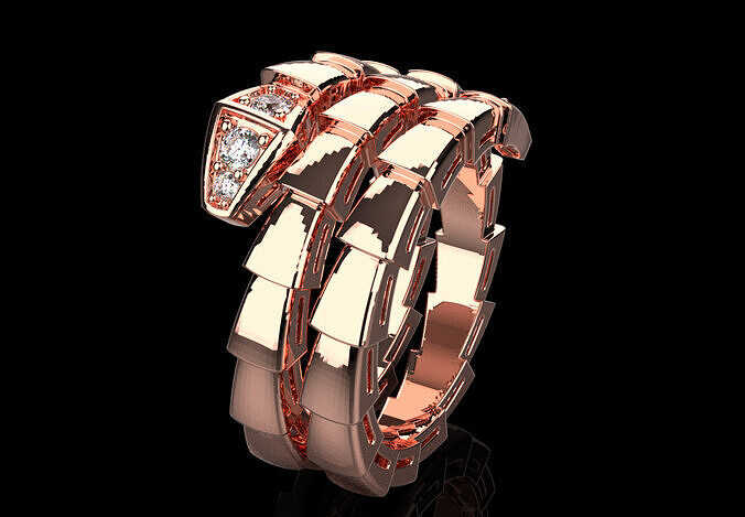 Serpent Ring 60542 3D print model