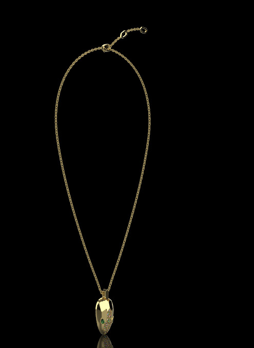 Snake Pendant 60327 3D print model_2