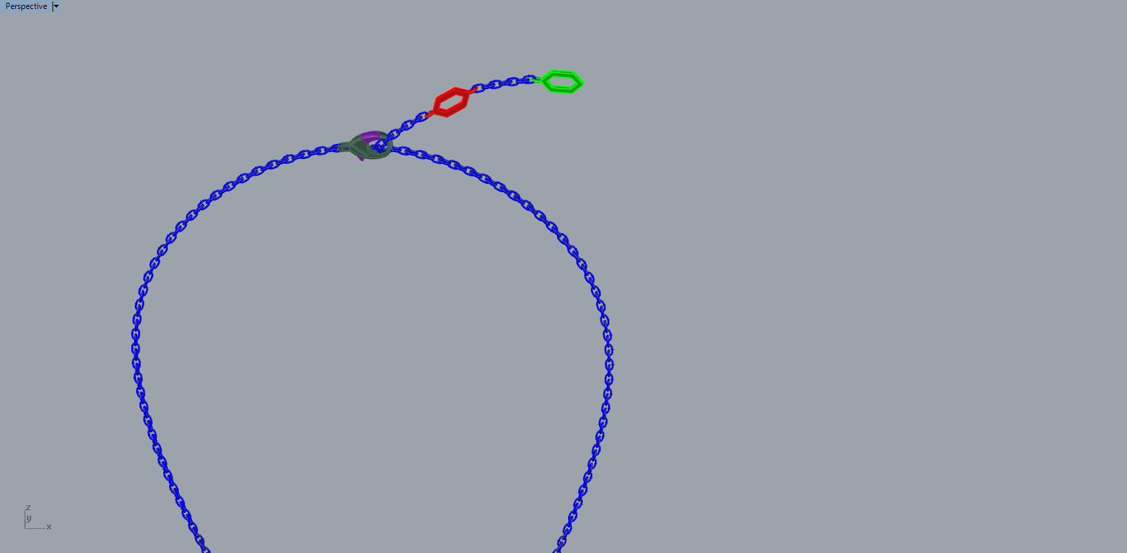 Snake Pendant 60327 3D print model_16