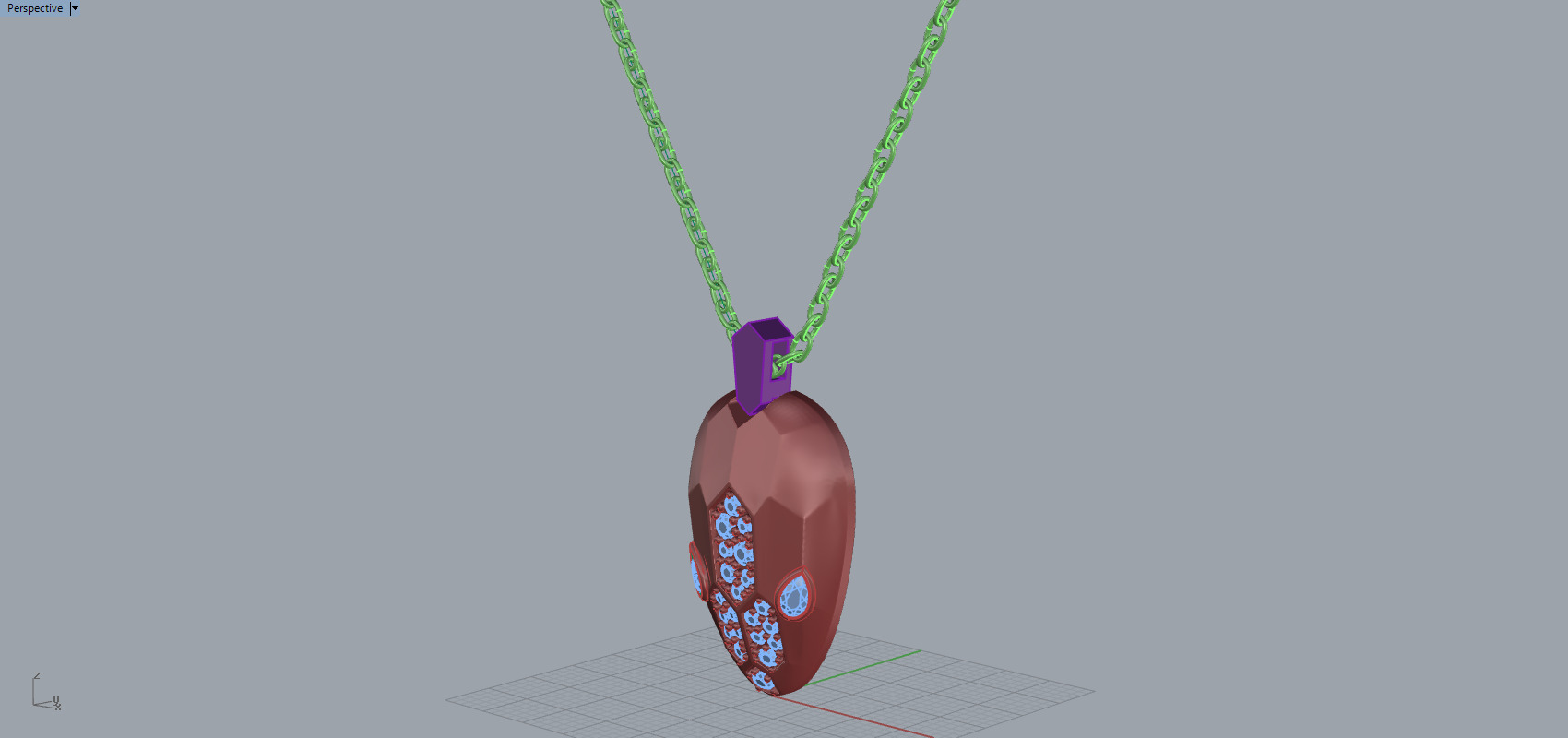 Snake Pendant 60327 3D print model_9