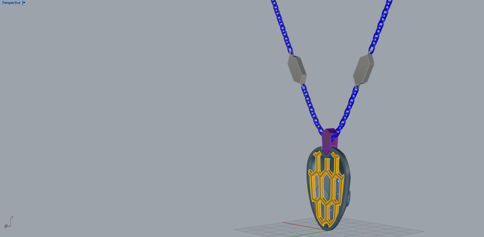 Snake Pendant 60327 3D print model_15
