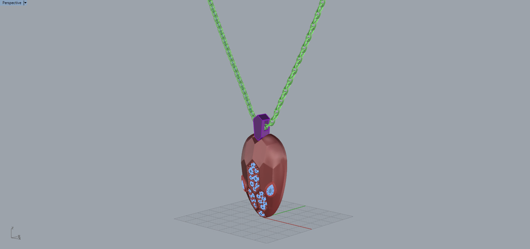 Snake Pendant 60327 3D print model_10