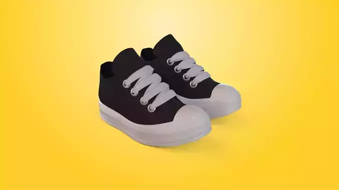 Jumbo Lace Leather Sneakers