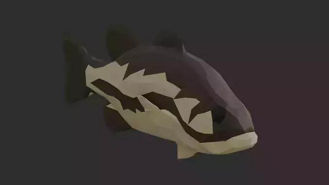 Low Poly Spotted Bass