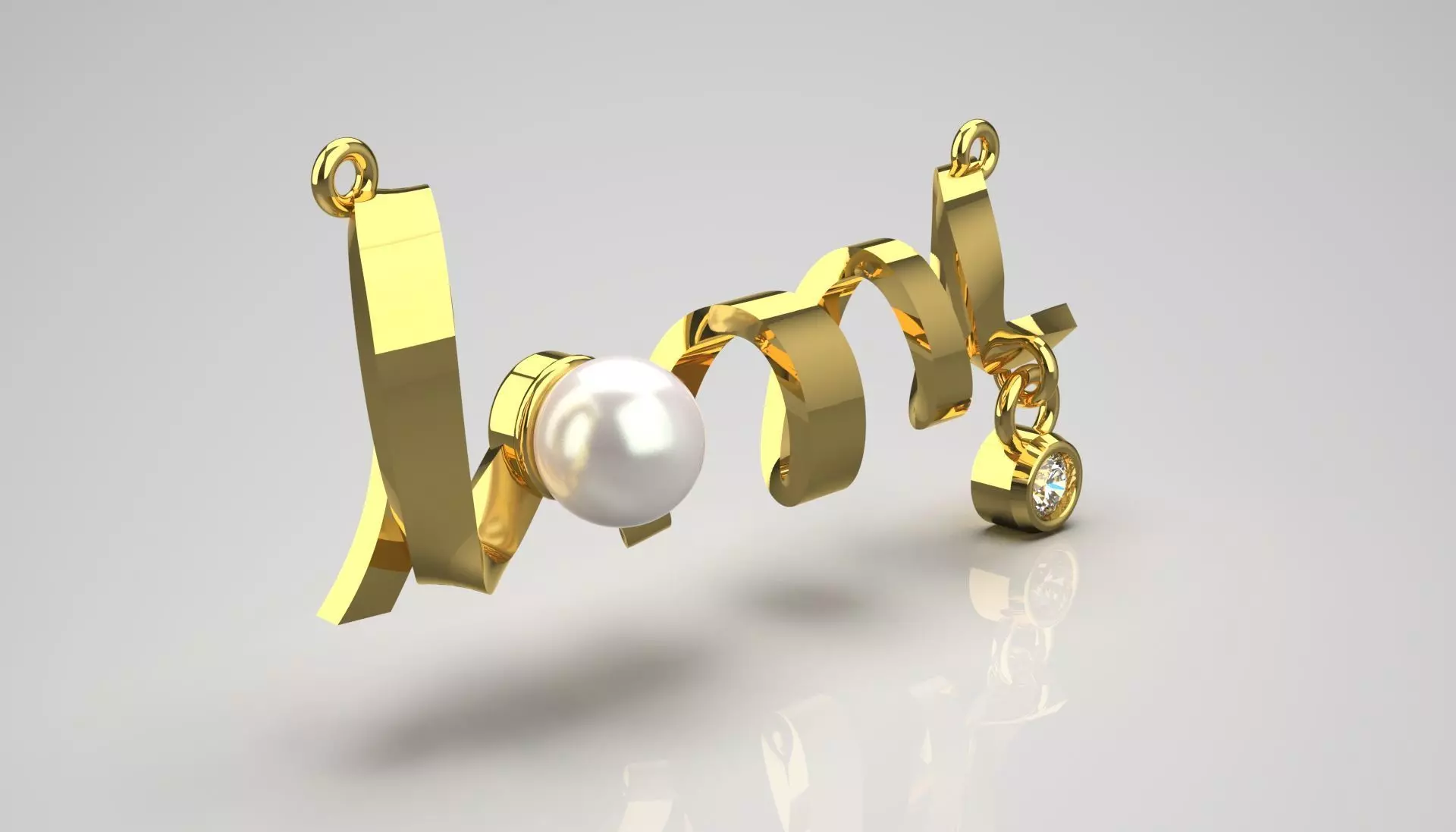 love pearl necklace pp0050 3D print model