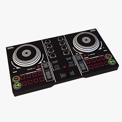 DJ Mixer 200  Low-poly 3D model