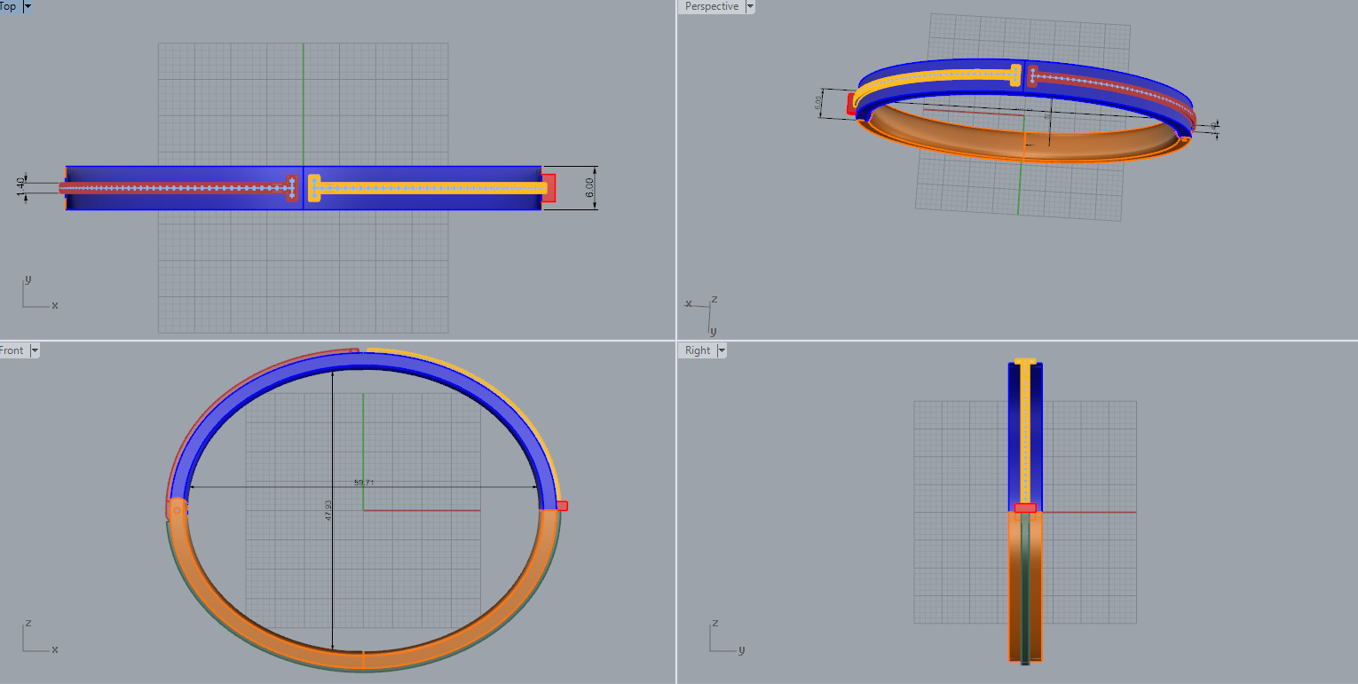 Bracelet 52574 3D print model_7