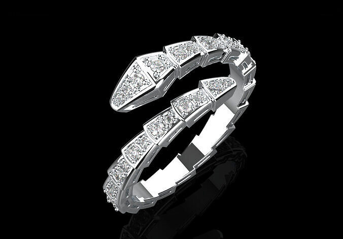 Serpent Ring 51629 3D print model