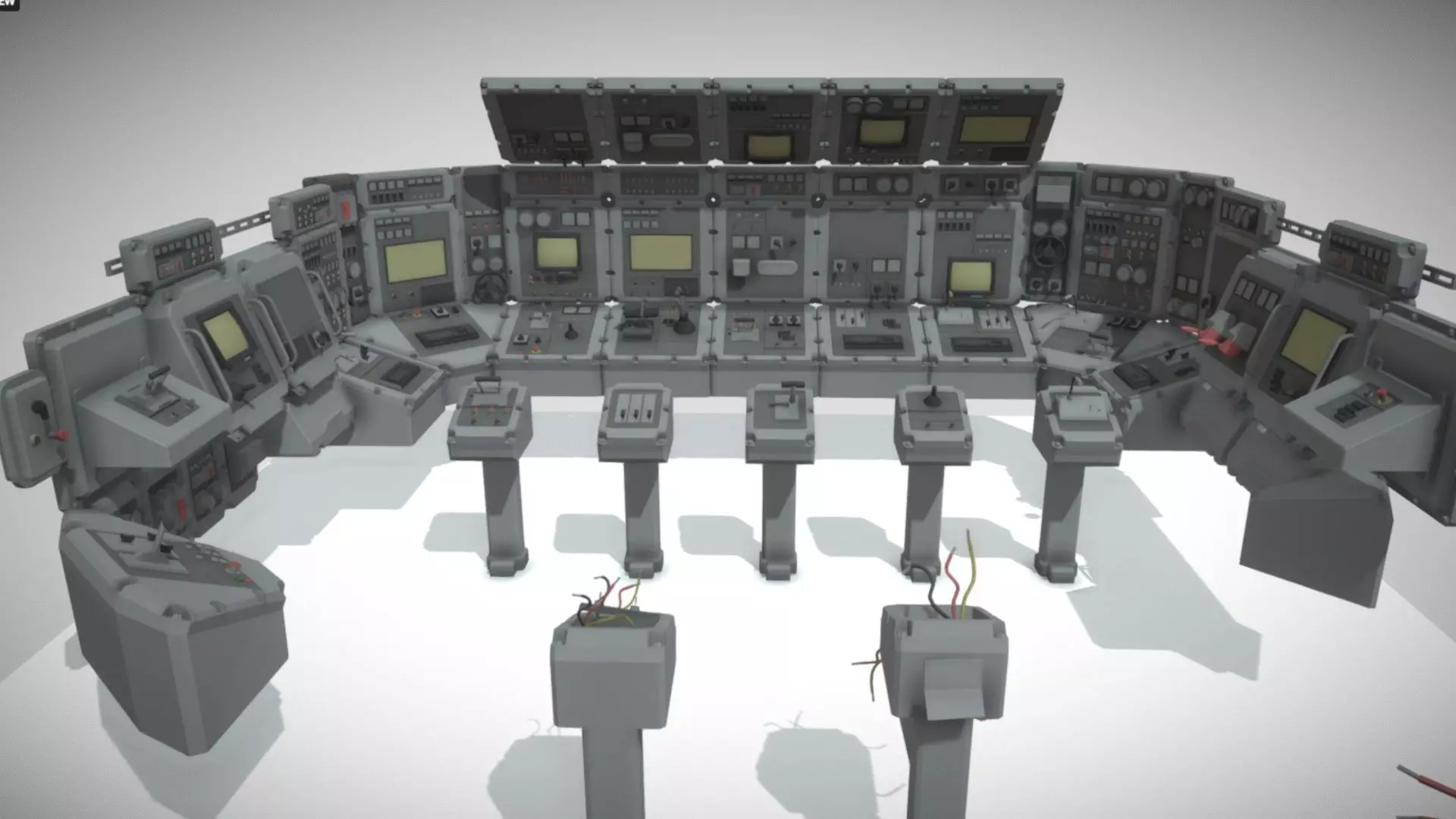 Low Switchboard pro Low-poly 3D model