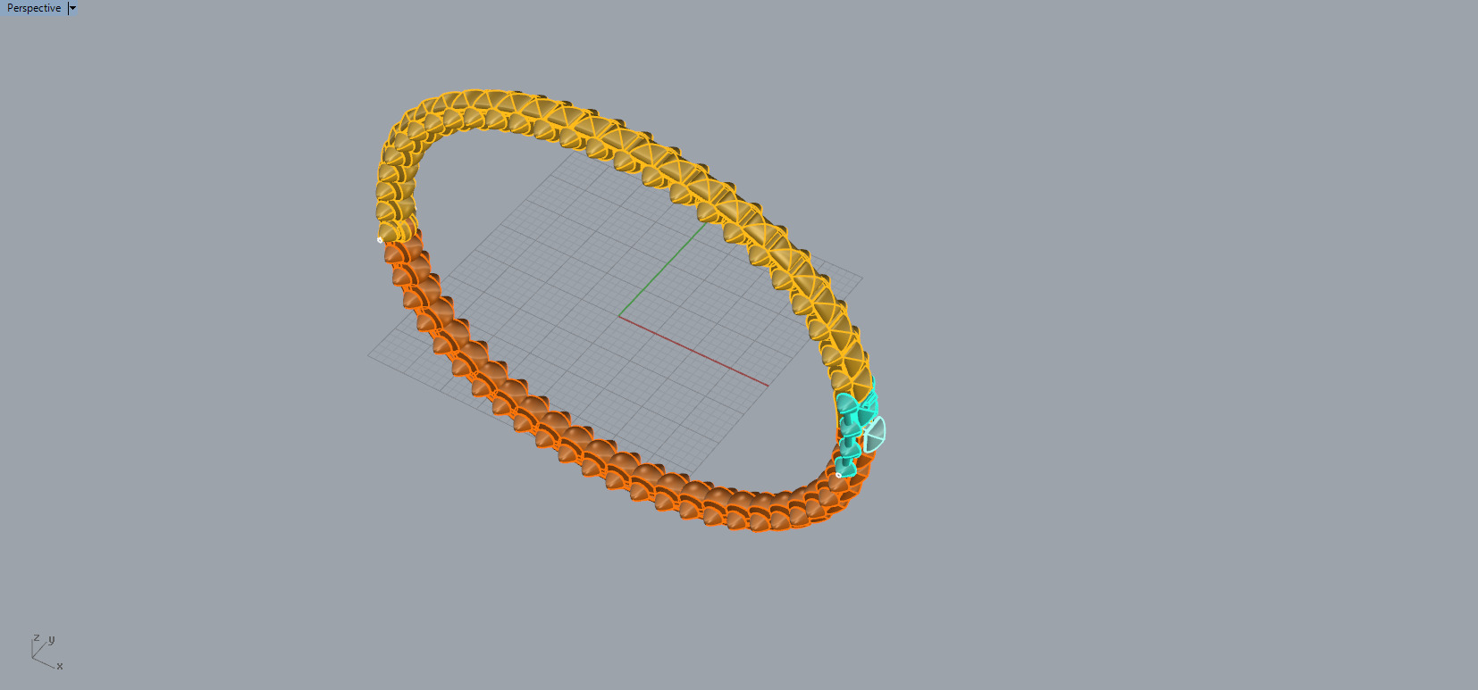 Clash Bracelet 51409 3D print model_3