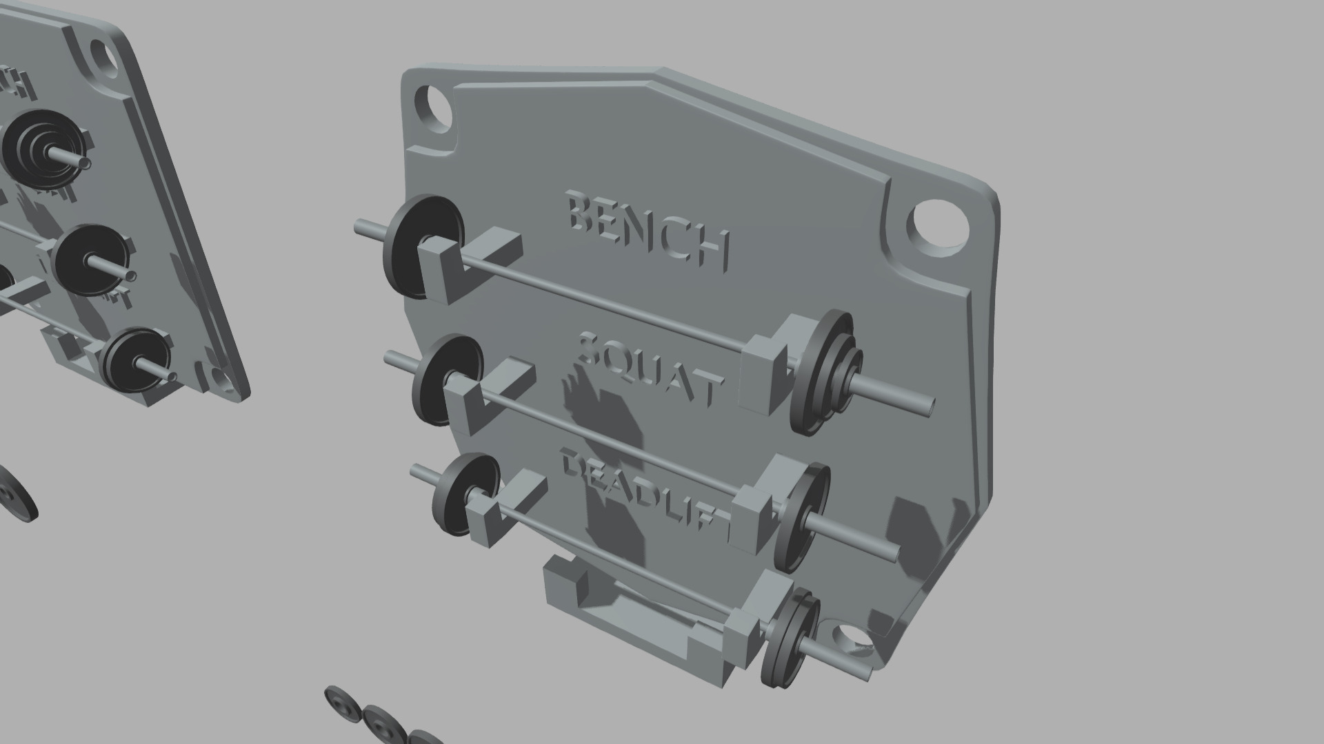 Gym Weights Personal Record 3D print model_7