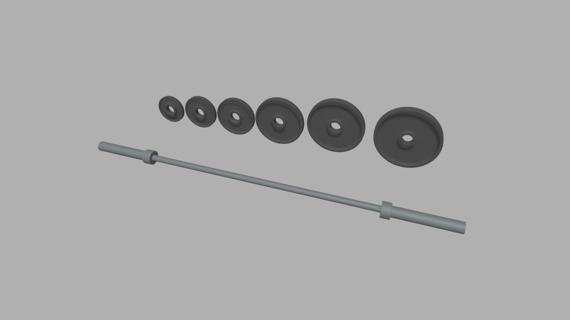 Gym Weights Personal Record 3D print model_5