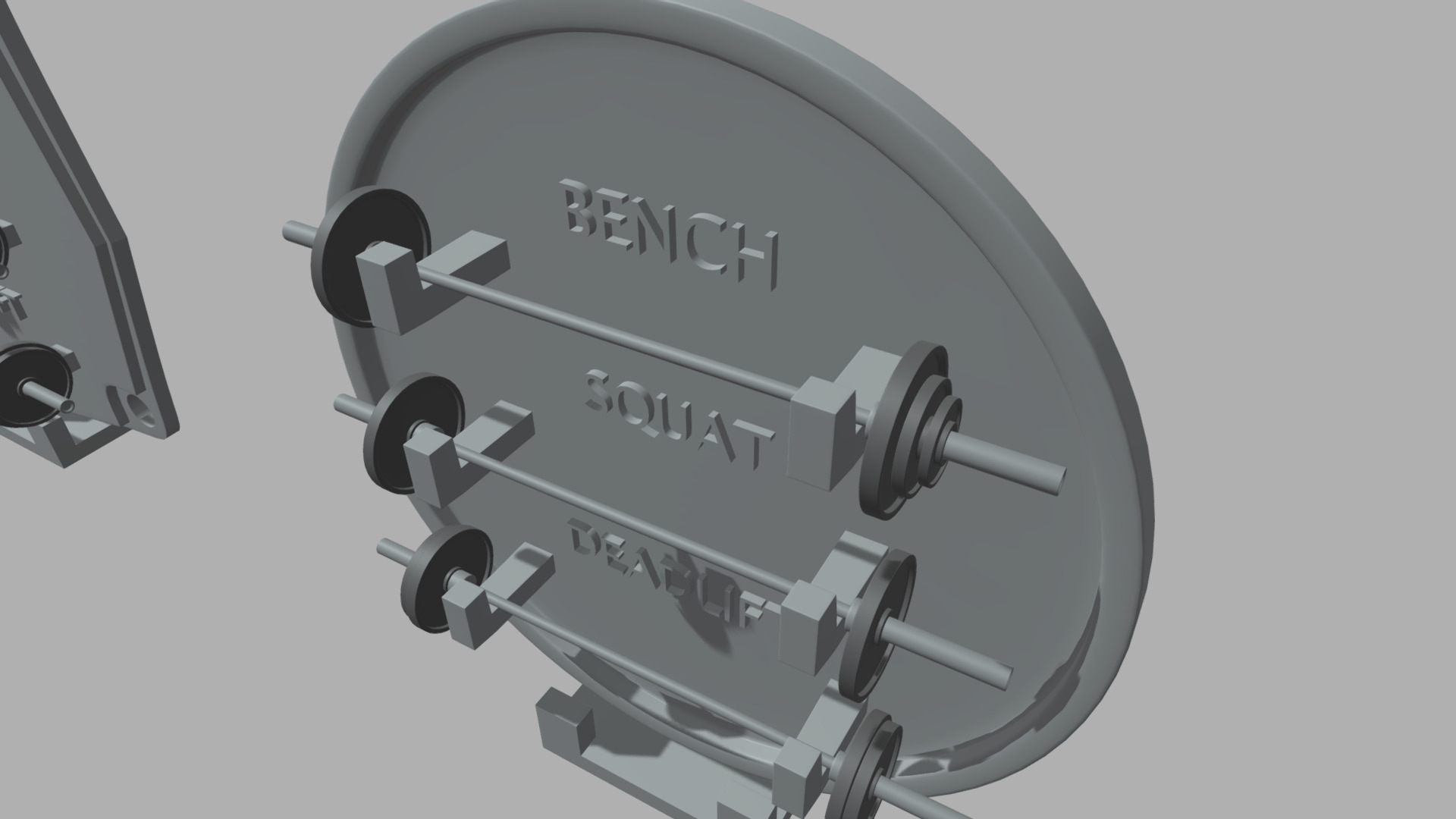 Gym Weights Personal Record 3D print model_6