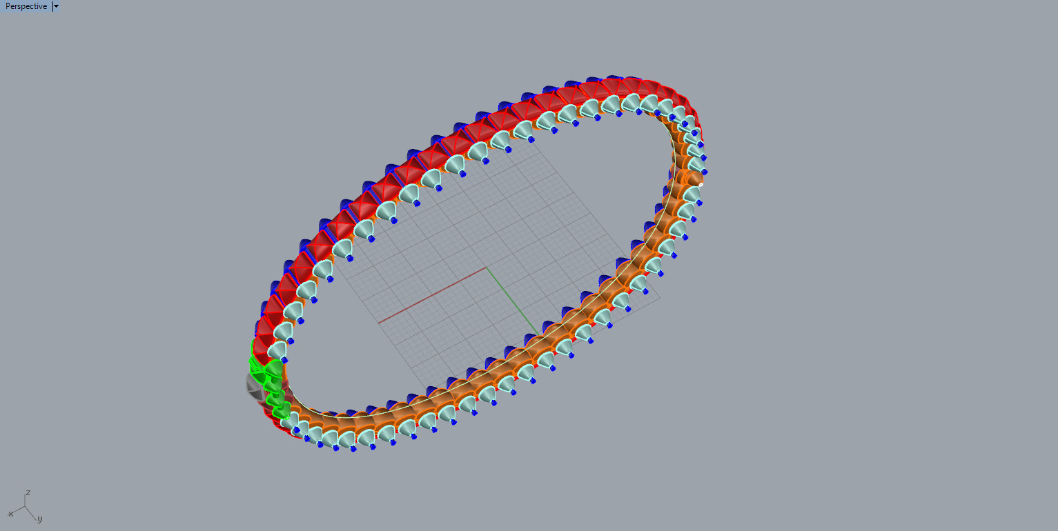 Clash Bracelet 30498 3D print model_3