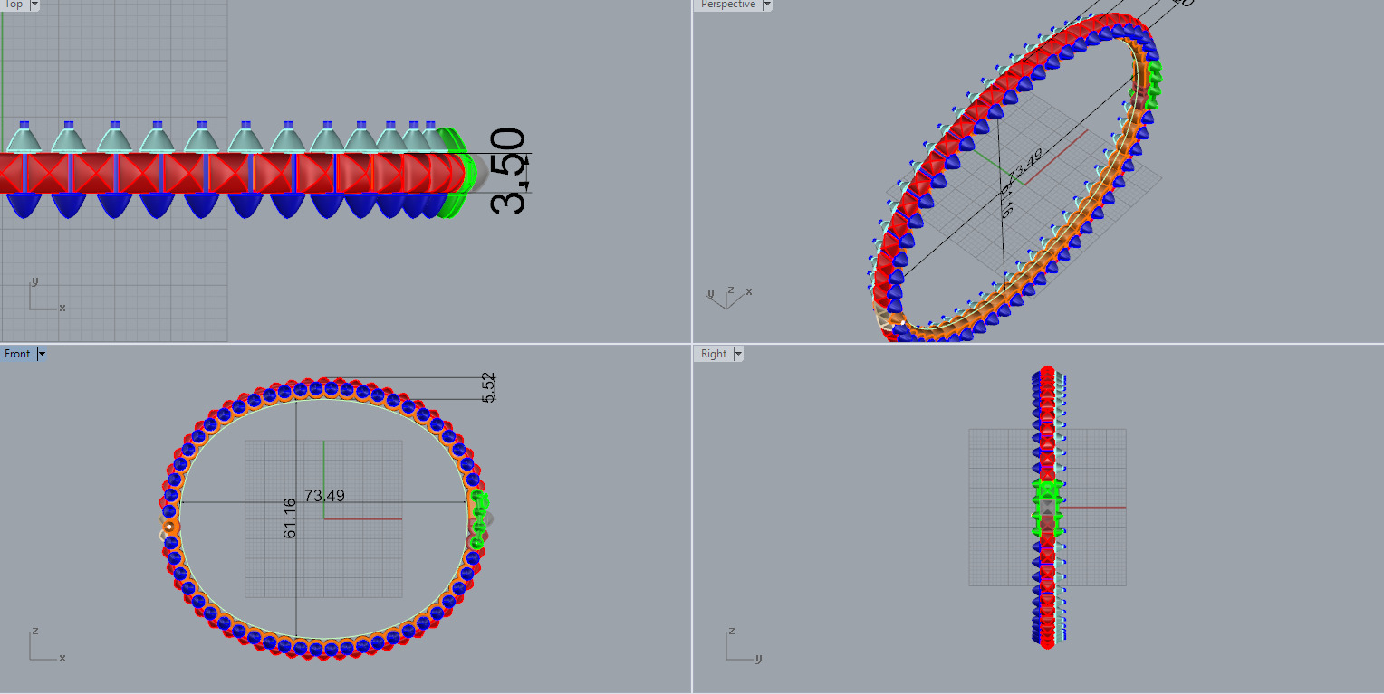 Clash Bracelet 30498 3D print model_6