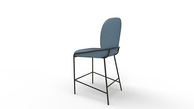 Blakeley Counter Height Barstool 3D model 5
