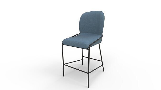 Blakeley Counter Height Barstool 3D model 3