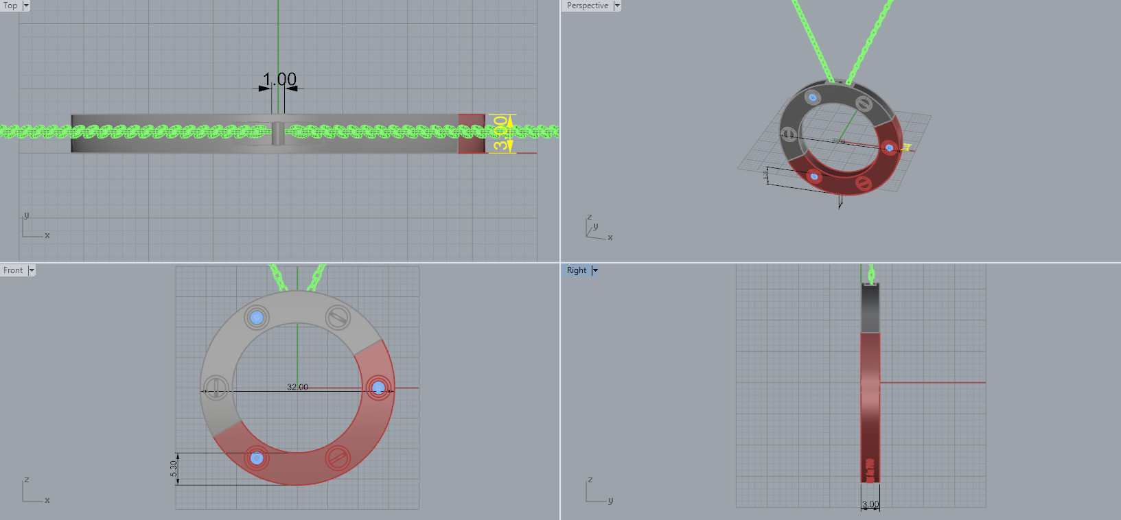 Pendant 30033 3D print model_9