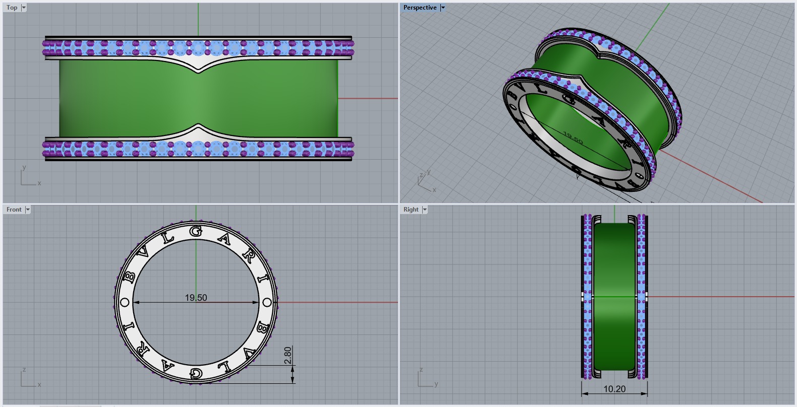 Ring 10700 3D print model_3