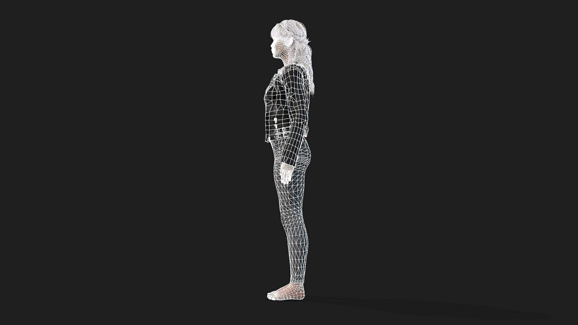 3D Girl Model 3D model_13