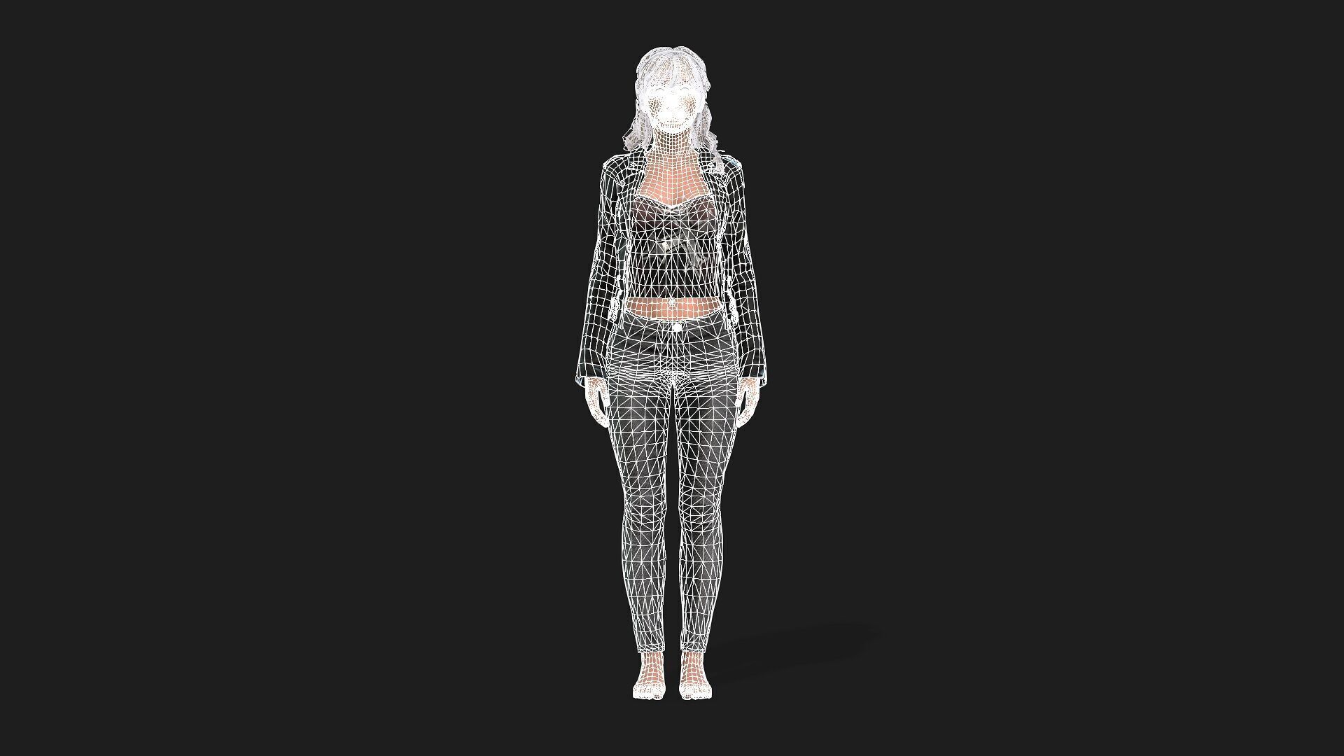 3D Girl Model 3D model_11