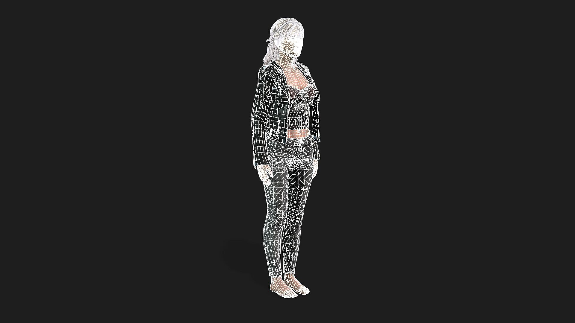 3D Girl Model 3D model_19