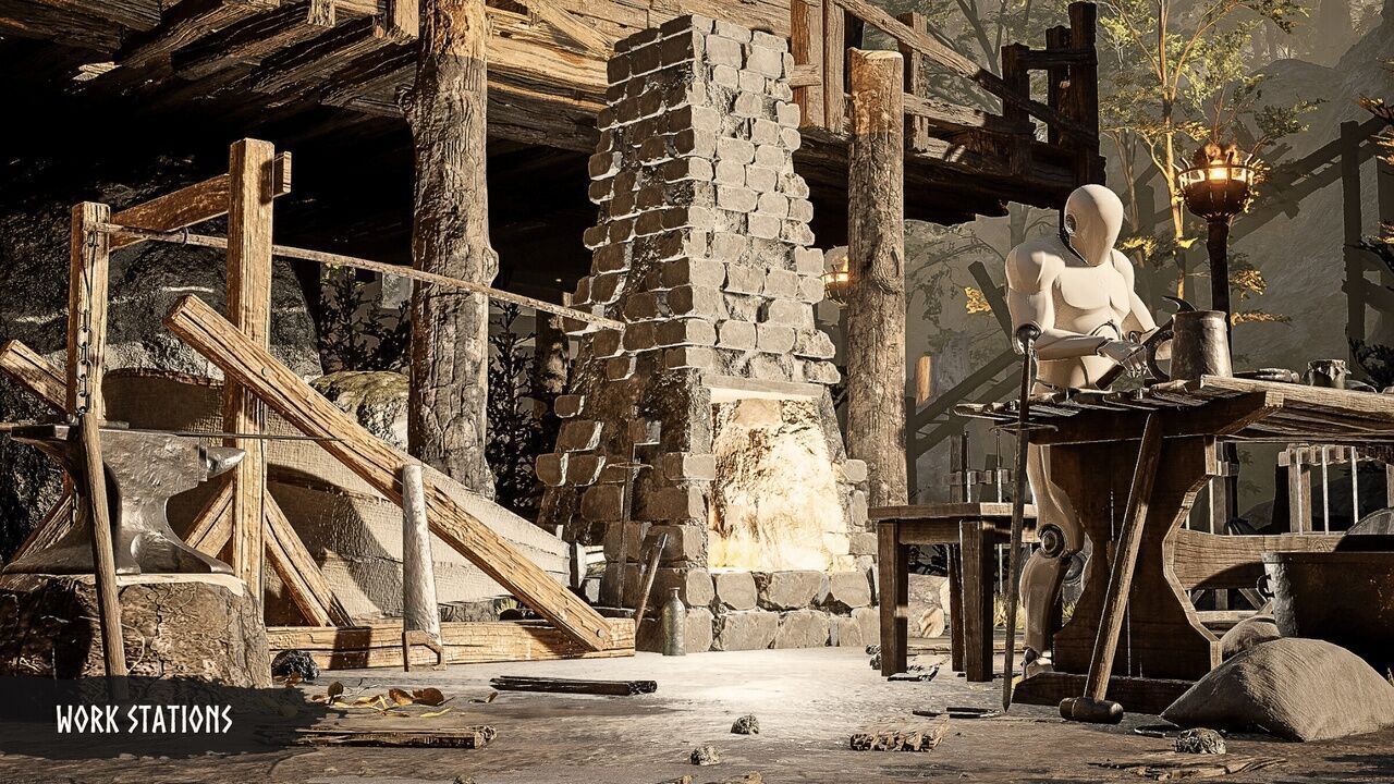 Modular Medieval Village Low-poly 3D model_14