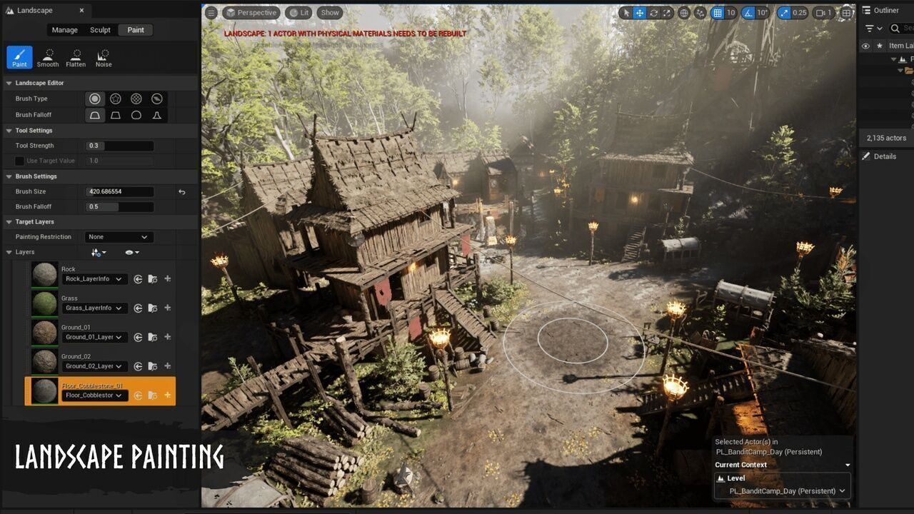 Modular Medieval Village Low-poly 3D model_5