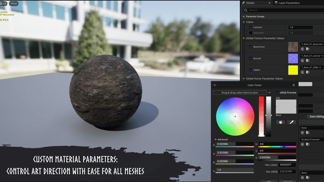 Modular Medieval Village Low-poly 3D model_6