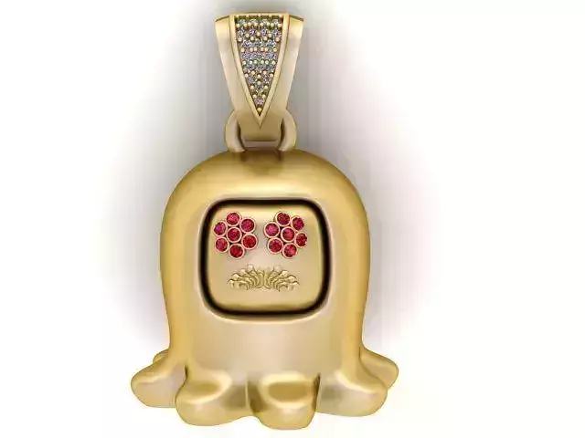 RECTANGLE  PANDANT 3D PRIENTABLE MODEL